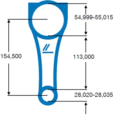 BMY 1201 Pıston Kolu Nıssan Xtraıl 2.2 2001> Nıssan Navara D22 2.5 (D40) 2001> 12100AD200 12100EB300 12100EB33A 12100EB32A