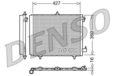 DENSO DCN21009 Klıma Radyatoru C2 C3 C3 Iı C3 Plurıel C3 Iıı Ds3 P208 P207 P1007 P2008 Olcu: (420×374×16) 96530359 6455AL 6455C2 6455CZ 6455EL 6455ET 6455HA 6455HH 6455JF 96357594