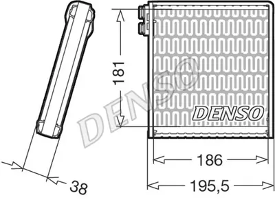 DENSO DEV09103 Evaporator Arka Klıma Icın Ducato 2,2 2,3 3,0 06> 134358608 77364289