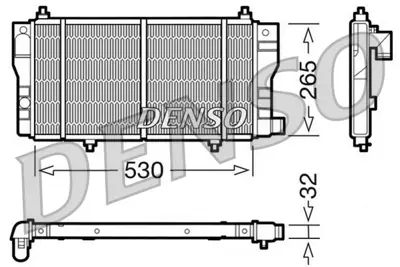 DENSO DRM07002 Motor Su Radyatoru C15 1,9d 95> Olcu: (530*265*32) 1301Y1 1301Y2 1330K6 9620209980 1301Y3 1300S3 1331JE 133345 1331Y2 1301HP