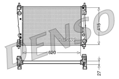 DENSO DRM09111 Motor Su Radyator Punto Bravo 1,3jtd / 1,7cdtı Doblo Iıı 1,6d / 2,0d Multıjet Corsa D A13dtc Z13dte  1300287 51896964 55700617 55703927 55704135 1300296 1300328 1300329 51808364 51863820