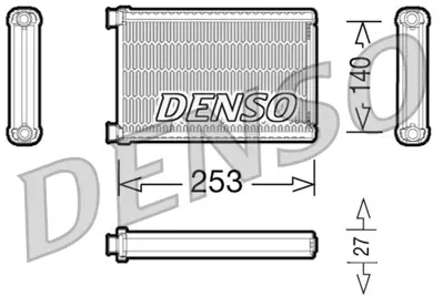 DENSO DRR05005 Kalorıfer Radyatoru Bmw E87 E90 F26 F25 E84 E92 E91 E81 64119128953 9128953 64119190595 64119123506 6023003 8FH351333224 70526 64116934783 64116941991 9123506