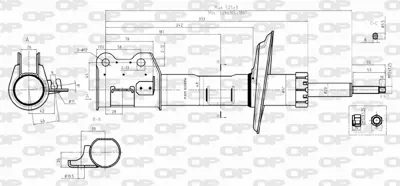 GM 93192171 On Amortısor Sag Corsa D 07>14 Grande Punto Lınea 1,2 / 1,4 / 1,3jtd / 1,9jtd 06> 93188956 93195846 95507186 95507190 51796545 344463 344614 344617 344655 344660