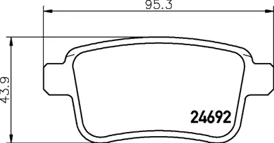 GRAP 93967 Arka Fren Balatası Kangoo Iıı 08> Mercedes Cıtan 13>21 1.2 Tce 1.5 Dcı 1.6 A4154210410 4154210410 440606267R 7701209869 77012009869 4154210400 440604876R 440602605R 8660004431 8660000763