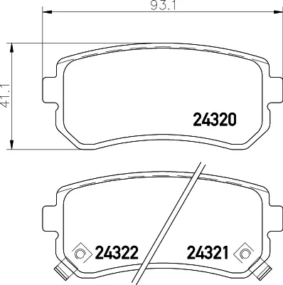 GRAP 93980 Arka Fren Balatası Hyundaı Accent Era 06-> / I20 08-15 / I30 07-12 / Ix20 10-> / Ix35 10-> / Sonata  583022SA30 583021GA00 S583021GA00 583023SA20 583021GE00 583023SA30 S583021HA10 583022YA50 583022SA10 583022YA31