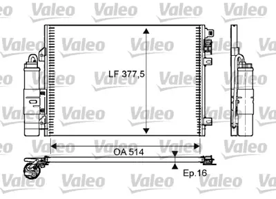 GUA 40909 Klıma Radyatoru Dacıa Sandero 1.4ı-1.6 I 16v Benzınlı 08> Logan I 1.4ı-1.6ı 04> (Oto.-Mek.) (Al/Pl) 6001550660 8200090213 8200241088 94726 8FC351344521 8FC351343431 DCN37001 8200682406 8200513983 82000241088