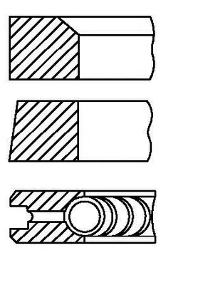 FEDERAL-MOGUL MOTORPARTS 06-82670700 Segman 0,50mm (Om651.9, 83,50mm) X156 13> W176 12>18 W205 14>18 C117 14>19 W222 14>17 Vıto W447 14>  6510300024 6510300124 A6510300024 A6510300124