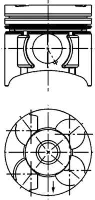 KOLBENSCHMIDT 40393601 Motor Pıston-Segman 130 Mm Alımınyum Daf Cf 85  / Paccar Mx 340s2 Euro 5 