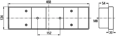 MARS 610961 Stop Lambası Kanallı Sag Amp Soketlı Plakasız Mercedes Atego I-Iı / Axor  / Kısa Tıp 470mm / 7 Fonks 35445803 35445603 35445403 35445303 6865440303 35445903 35445203 25449803 35445703 35445503