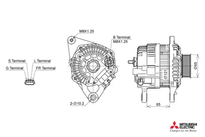 MITSUBISHI A5TL0291 Alternator 12v 95 Amp Mıtsubıshı L200 Trıton 2.5 Dı-D 2005-2015 4wd 1800A311 A005TL0291 A005TL0291AM A005TL0291ZT A5TL0291 A5TL0291AM A5TL0291ZT A05TL0291ZT 100800A311 A0005TL0291ZT