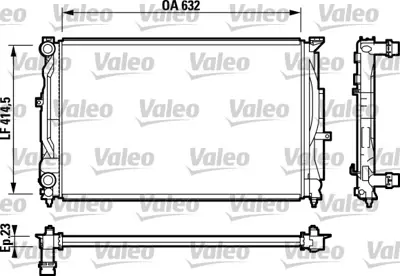 ORIS BAU002032 Motor Radyatoru (632x398x32) Passat 96-> Manuel 8D0121251AJ 8D0121251G 8D0121251P 8D0121251Q 8DO121251P 8DO121251Q 4B0121251G 8D0121251AL 8D0121251BH 8D0121251AC