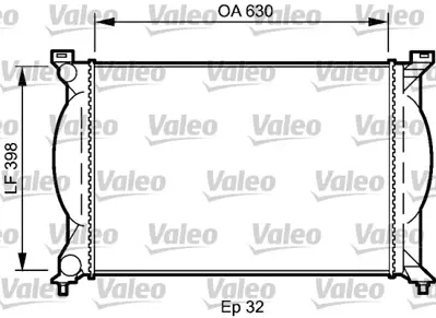 ORIS BAU011026 Motor Radyatoru (632x398x26) A4 1,6/1,8/2,0/1,9tdı 01-> Manuel 8E0121251 8E0121251A 8E0121251AF 8E0121251AQ 8E0121253 8MK376766301 8MK376781001 RA0010240 60304A 1109119