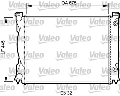 ORIS BAU046032 Motor Radyatoru (677x438x32) A6 04-> Manuel 4F0121251R 4F0121251AE 4F0121251AR 1103141 8MK376732511 60237A