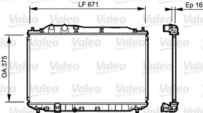 ORIS BHN075026 Motor Su Radyatoru Honda Cıvıc 1,6 - 1,8 Sedan 2006 - 2012 Manuel Vıtes ( 375x668x26 ) 19010RNAA01 19010RNAA51 19010RNAJ51 19010RNBA01 19010RNBA51 19010RNBC51 68144 1193025 DRM40028