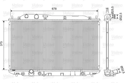 ORIS BHN101016 Motor Su Radyator Cıvıc 1.3 06-> Otomatik 19010RRH901 19010RNAJ99 19010RNAJ51 19010RNCT51 19010RNAA51 68141 8MK376790481 1193033 DRM40018