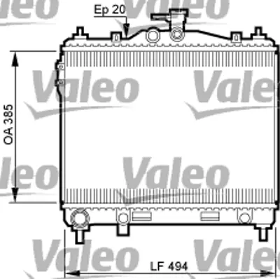 ORIS BHY017016 Motor Radyatoru (370x488x16) Getz 1,4i Manuel 253101C100 253101C106 253101C000 1283073 8MK376762001 54M16 67495