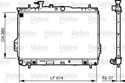 ORIS BHY025022 Motor Radyatoru (360x618x22) Matrıx 1,6/1,8 06-> Otomatık 2531017100 2531017101 2531017720 2531017102 S2531017102 2531017150 663113S000 663213Q000 663113Q000 663213S000