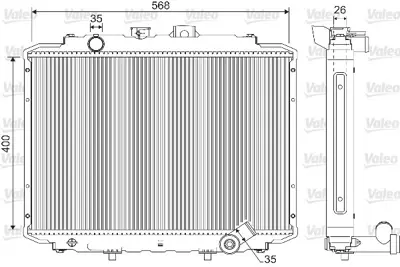 ORIS BHY051022 Motor Radyatoru (400x568x26) H100 Manuel MB356378 2530043000 2530043600 2530043610 2530043800 2530043810 2530043820 MB127772 MB356340 MB356341