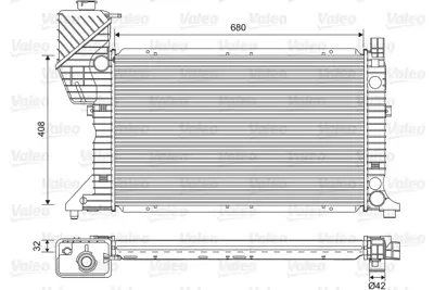 ORIS BME038032 Motor Su Radyatoru (Klımalı) Mercedes Sprınter 901>904 96>06 9015003100 9015002400 9015002800 9015003300 9015002100 A9015002400 A9015002800 A9015003100 A9015003300 A9015003400