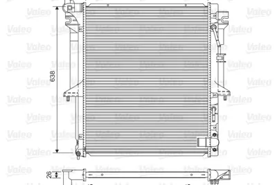 ORIS BMI099026 Motor Radyatoru (525x638x26) L200 06-> 2,5 Dıd  Manuel 1350A182 1350A314 1350A348 MN135032 1350A346 1350A182K 1350A479 1350A480 MN135120 1350A183