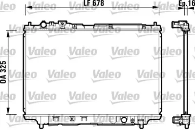 ORIS BMZ002016 Motor Radyatoru (325x688x16) Mazda 323 94-> Otomatık 82443104 82410258 ZL0115200A ZL0115200D BPD315200H B6BF1500H B6BF1500J B6BF15200A B6BF15200F B6BF15200G