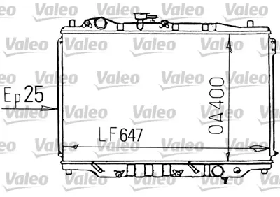 ORIS BMZ014016 Motor Radyatoru (400x648x16) Mazda 626 87-92 Otomatık F2H215200 E92Z8005B RF0515200E FEDC15200 FE5A15200A FE4K18200A FE4K15200B FE4K15200A FE4K15200 F8C815200A