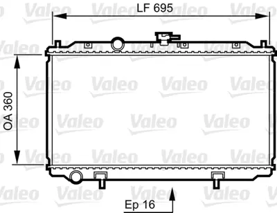 ORIS BNI250016 Motor Radyatoru (360x698x16) Almera 1,5 - Prımera P12 02-> Manuel 21410BM400 21410BM402 21410BN700 214104M407 21400BN700 214104M403 214104M400 214604M700 214604M703 214604M707