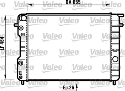 ORIS BOP130026 Motor Radyatoru (652x458x26) Omega 95-98 Otomatık 52463045 1300165 52463046 52464745 6302007 6302165 1300187 1300213 9202493 9202496