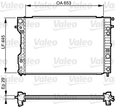 ORIS BOP132026 Motor Radyatoru (652x458x26) Omega B X25xe / A.T 95>98  52463049 1302110 52463050 52482600 6302006 1300165 1300187 1300213 8MK376704541 20M37