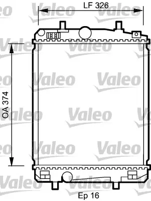 ORIS BPE513016 Motor Radyatoru (375x338x16) P107 1,4hdı  Manuel 1330P2 1300P2 16400YV020 16400YV010 1330P3 9650229680 965123580 9653123580 1333C2 1333C3