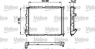 ORIS BRN012026 Motor Radyatoru Clio Iı 1.2i/1.6i 98+ / Kangoo 1.2i/1.6i 98+ (480x408x26 ) 7700430143 7700430648 7701499884 7701499974 63886 8MK376717771 1093077