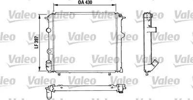 ORIS BRN058032 Motor Radyatoru R19 88-> Manuel (430x388x32) 7700784039 7701395093 63887 8MK376716181 1092063