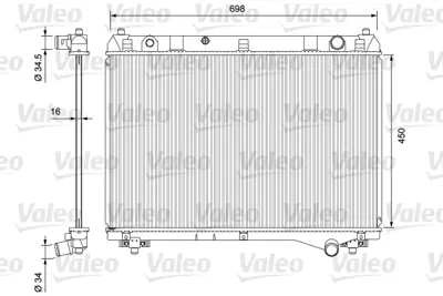 ORIS BSZ064026 Motor Radyatoru (450x688x26) Grand Vıtara 05-> Otomatık 1770067J00 1770067J00000 64201 8MK376790241 1143044 DRM47011