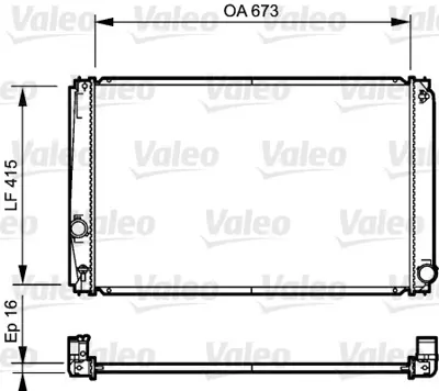 ORIS BTO326016 Motor Radyatoru (670x418x16) Rav4 2,0 06-> Manuel 1640028560 1640028570 164002856087 1640031420 1640031430 164000V030 DRM50051 64678A 1153165