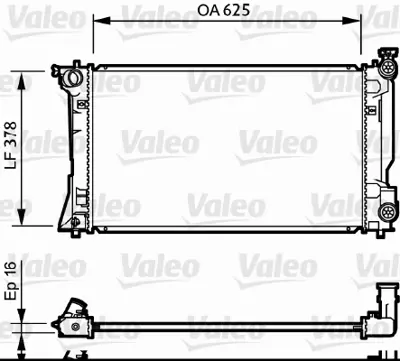 ORIS BTO372016 Motor Radyatoru Avensıs 2.0 16v Vvtı 03+ 625x378x16 164000H120 164000H121 164000H12187 164000H180 164000H181 16410YZZ10 16400OH121 164000H110 16400OH120 1153129