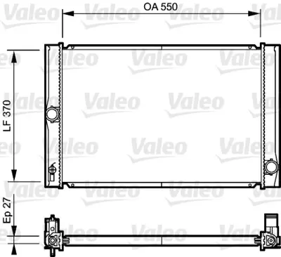 ORIS BTO519026 Motor Radyatoru (545x370x26) Corolla D4d 07-> Manuel 164000N060 DRM50023 1153133 8MK376790151 64691