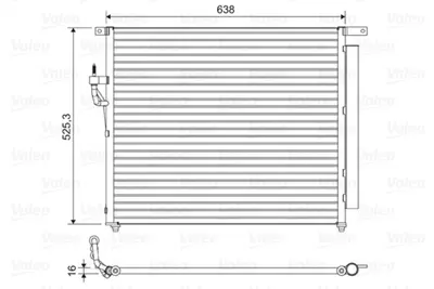 ORIS CDC257016 Klıma Radyatoru (Kondanser) Dacıa Duster Logan Iı Sandero Iı  Lodgy 1.2 , 1.4 , 1.5 Dcı 1.6 8200741257 921007794R UC9M61480 5264360 AB3919710AA 5139233 UC9M61480A AB3919710AB 214100598R 214815057R