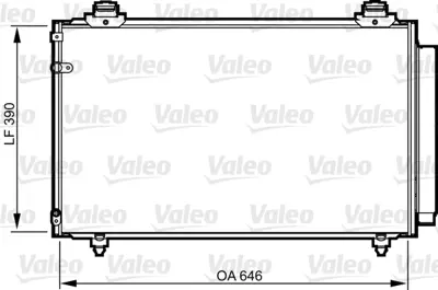 ORIS CTO675016 Kondanser Corolla / Verso 1.6ı 16v-1.8ı 16v-2.0 D4d 04- 646x391x16 884500F110 88972207 8FC351343724 8FC351343721 8FC351310131 8153055 DCN50012 940081