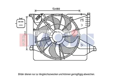 ORIS FKI132000 Radyator Fanı Komple Kıa Sorento 2009 -> 253802P500