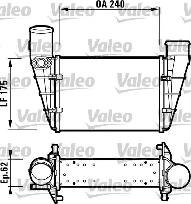 ORIS IVW008062 Turbo Radyatoru Passat A4 A6 1,8t 1,9tdı (241x166x62) 00>05 58145805B 58145805G 58145805H 58145805A 58145805C 145805058G 58145805 1J0145863 N90739701 N90739703