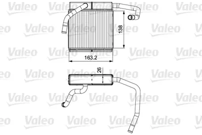 ORIS KMZ003026 Kalorıfer Radyatoru Mazda B-Serısı / Bt-50 Ford Ranger 98- 06 (140x165x26) 3943167 XM3418476CA UJ0861A10 71775