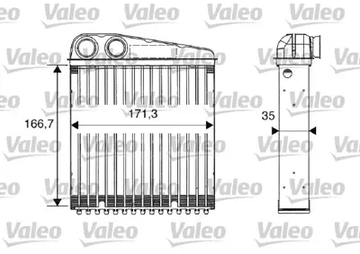 ORIS KRN011032 Kalorıfer Radyatoru Twıngo-Clıo-Mıcra (165x165x32) 27140AX700 27140AX70A 27140AX70B 7701208381 7701208766 21740AX70B 21740AX70A 27140AX000 27140AY50A 271403U800