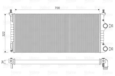 ORIS MFI851034 Motor Radyatoru Doblo 1,9 Jtd/1,3jtd (700x310x42) 51861635 51779233 46807378 K51861635 K51779233 K46807378 51779323 51732993 51712975 46821270