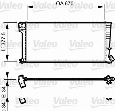 ORIS MPE354023 Motor Radyatoru (670x377x23) Partner-P306 96-> Manuel 133009 1331S0 1331Q7 1331Q6 1331EQ 96275074 133056 133030 133024 133023