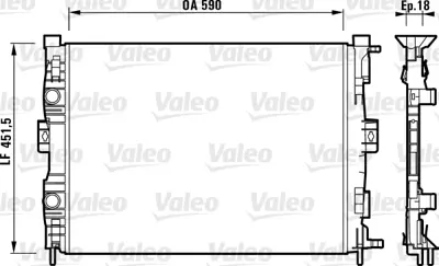 ORIS MRN261034 Motor Radyatoru Megane Iı Scenıc 1,5dcı 1,4 / 1,6 / 2,0 16v Mekanık (585x428x34) 8200115541 7711135783