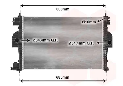 ORIS MPE549023 Motor Su Radyatoru P308 Rcz Ep6cdtx Olcu: (613×414,3×28) 1330Z2 1330X3 1333A3 1333C1 9673491480