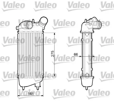 ORIS ICI083064 Turbo Sogutucu Radyator(Intercooler) C3 1,4hdı 16v 02-> (275 * 147 * 64) 384G2