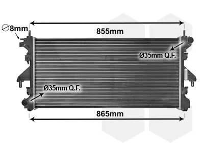 ORIS BFI024026 Motor Radyatoru (780x368x26) Ducato 06-> Manuel 1030004AA