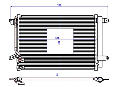 ORIS CVW500016 Klıma Radyatoru Beetle Jetta Iv 1,2-1,4-1,6-2,0tsı 1,6-2,0tdı 11> 5C0820411 5C0820411E 5C0820411F 5C0820411G 5C0816411 5C0820411K DCN32027 8103105 8FC351344584 940238