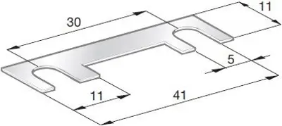 MTA 02-00296 Levha Sıgorta 30 Amper 20 Mm 